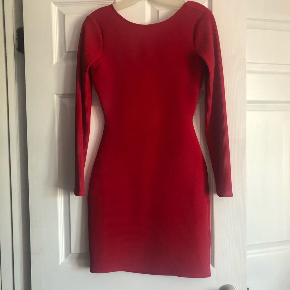 Express red holiday dress